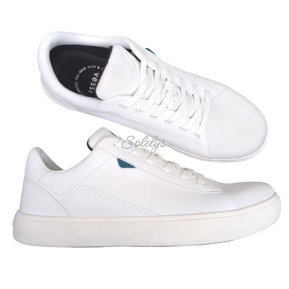 Vessi Shoes - Vessi Soho Ivory White Low Top Waterproof Vegan Leather Casual Sneaker Women 9